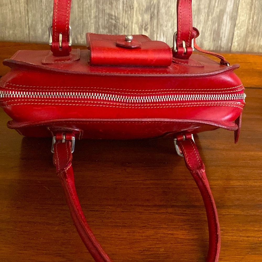 Dooney & Bourke Red Leather “Mini” ALTO Satchel Made in Italy🇮🇹 - Picture 9 of 12